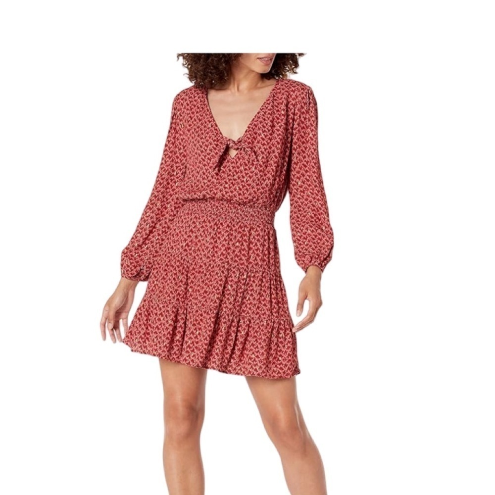 Paige Sandee Ikat Print Long Sleeve Mini Dress NWT Size L